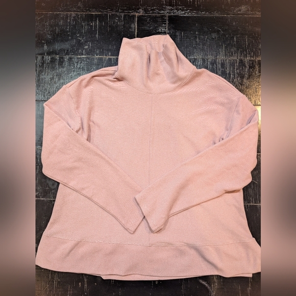Sweaters - Pink Turtleneck Women's Sweater